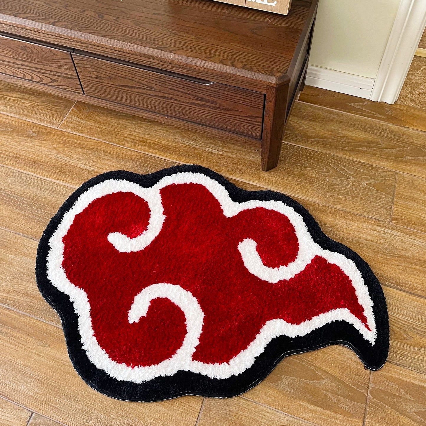 Japanese Anime Red Cloud Rug