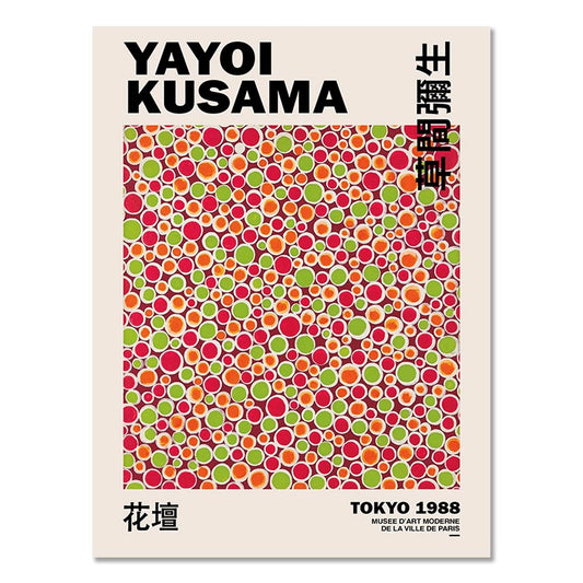 Yayoi Kusama Exhibition Canvas Art