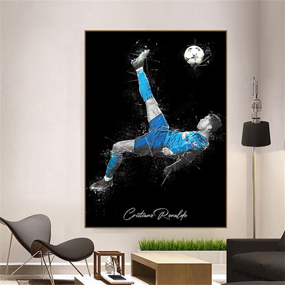 Cristiano Ronaldo Football Star Canvas Art