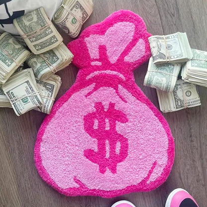 Pink Money Bag Rug