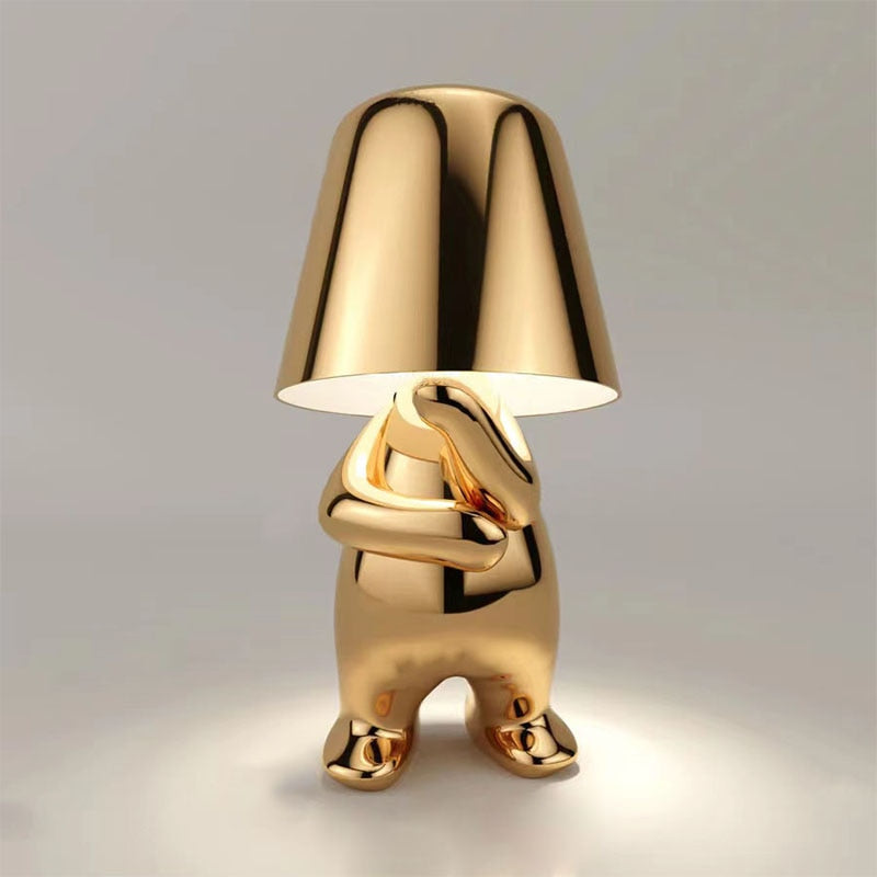 Little Man Thinker Lamp