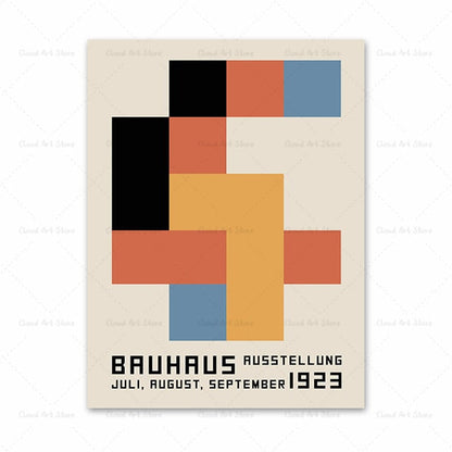 Abstract Bauhaus Gallery Wall Canvas Art