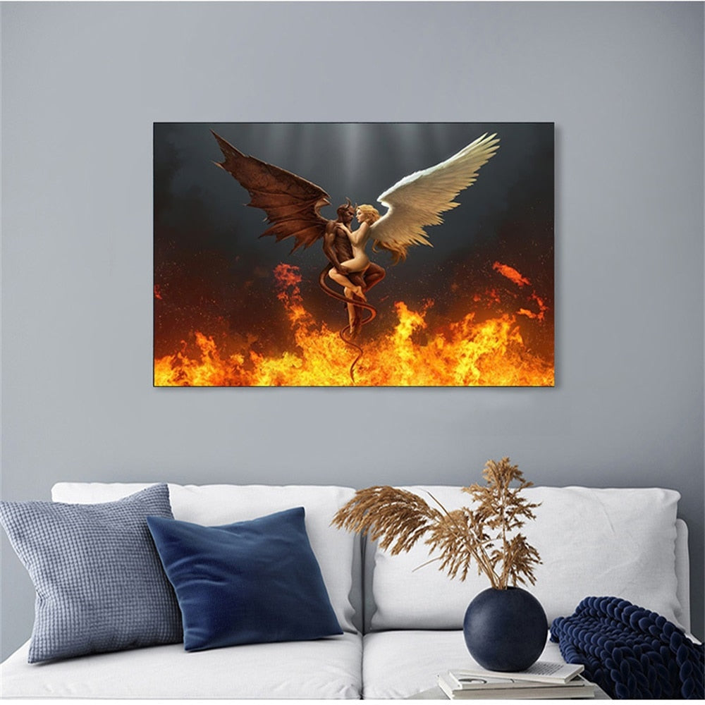 Angel and Demon Canvas Art