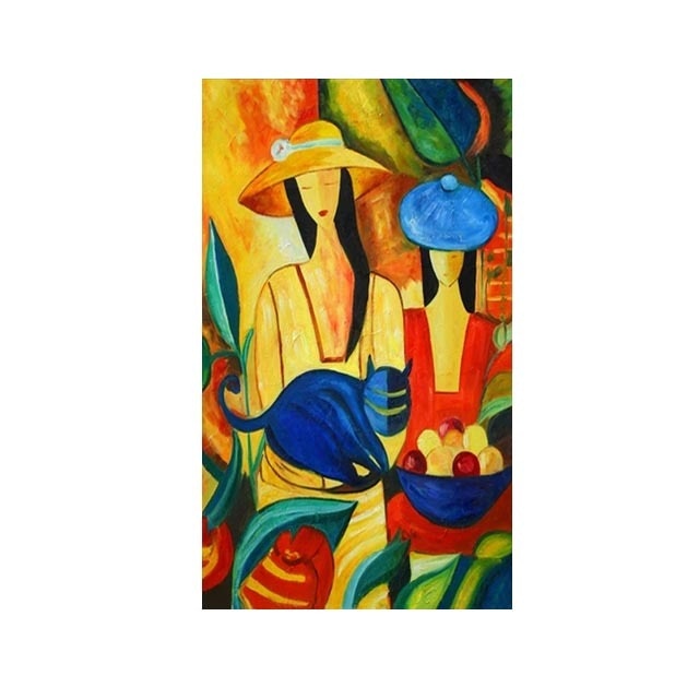 Abstract Picasso Graffiti Figure Canvas Art