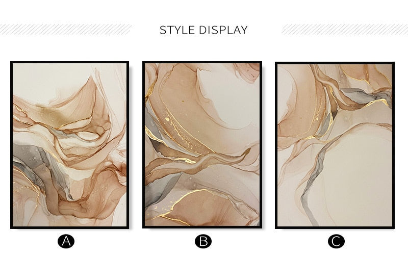 Beige Marble Canvas Art