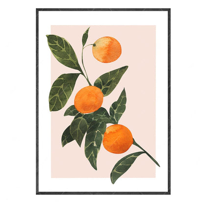 Fruit Lemon Orange Papaya Canvas Art