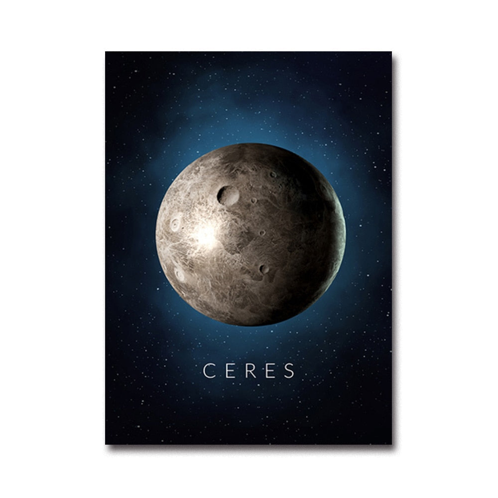 Solar System Planets Wall Art Canvas