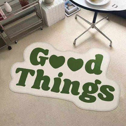 Irregular Good Things You Are Worth It Rug