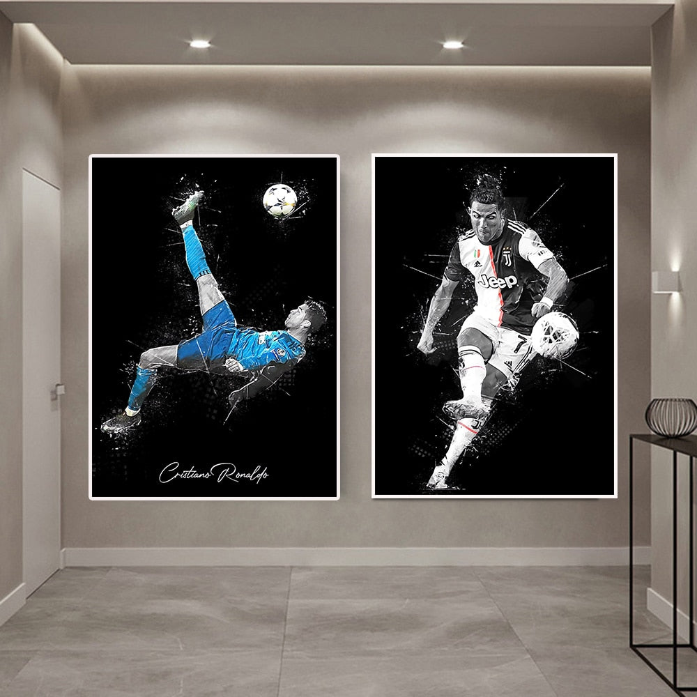 Cristiano Ronaldo Football Star Canvas Art