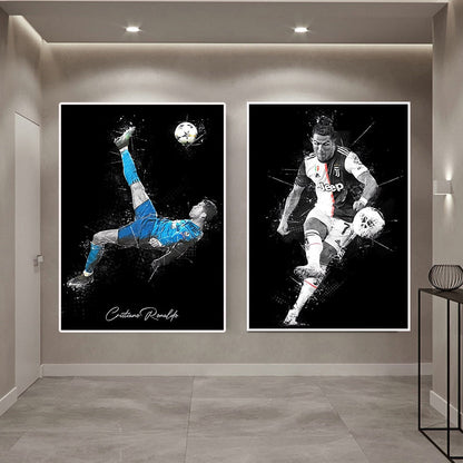 Cristiano Ronaldo Football Star Canvas Art