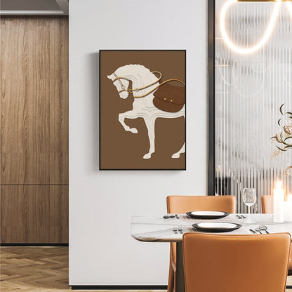 Minimalist Horse Canvas Art