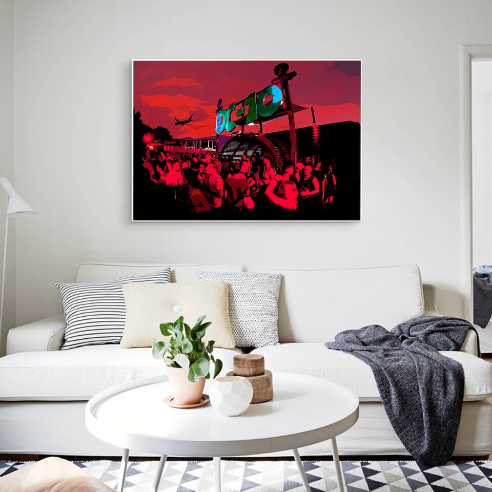 DC10 Ibiza Night Club Canvas Art