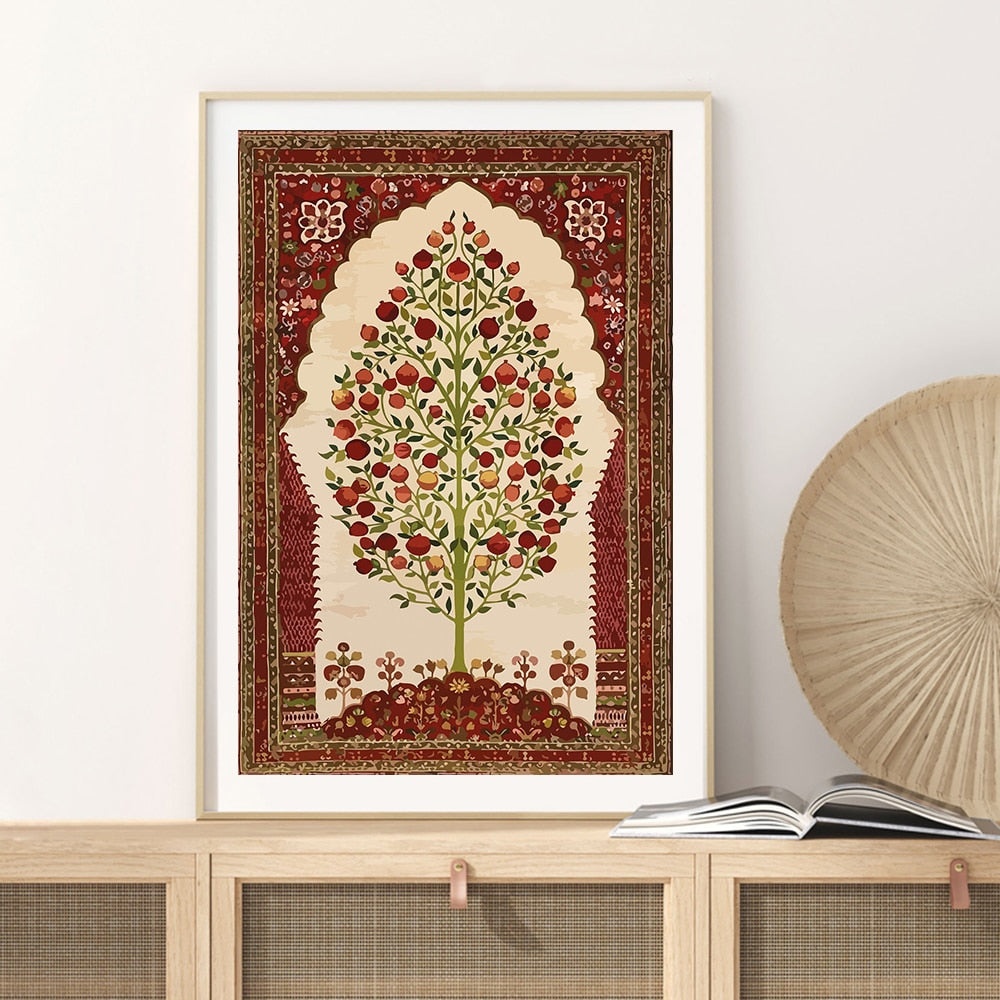 Vintage Indian Ornament Canvas Art