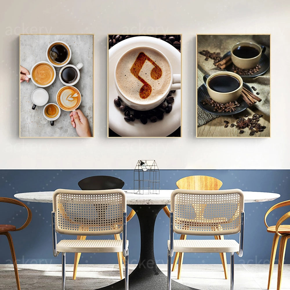 Afternoon Tea Dessert Coffee Canvas Art