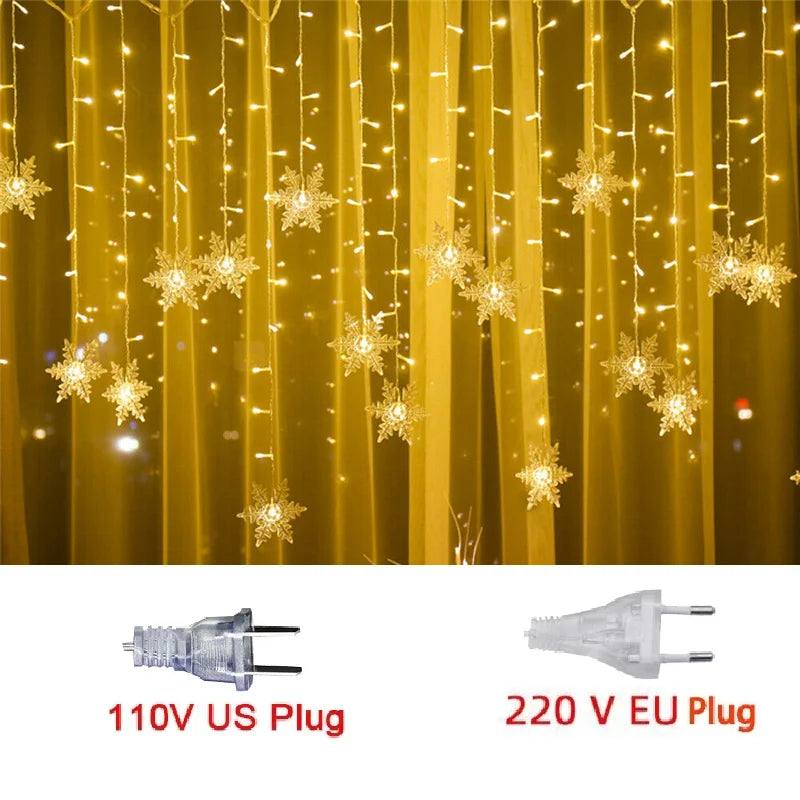 Christmas Snowflakes LED String Lights