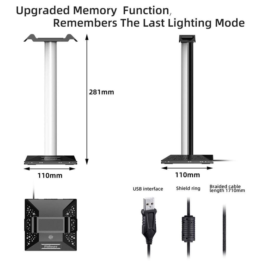 RGB Gaming Headphone Stand