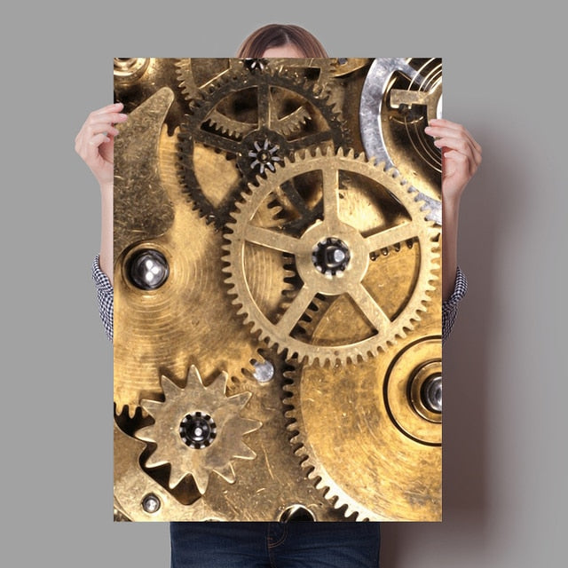 Retro Luxurious Mechanical Watch Canvas Art