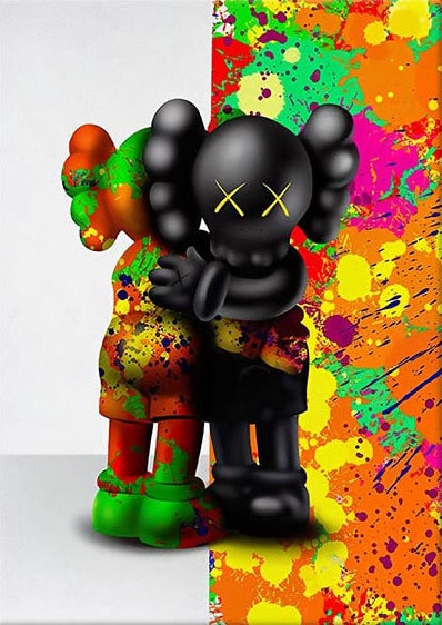 Kaws Cute Wall Art Canvas