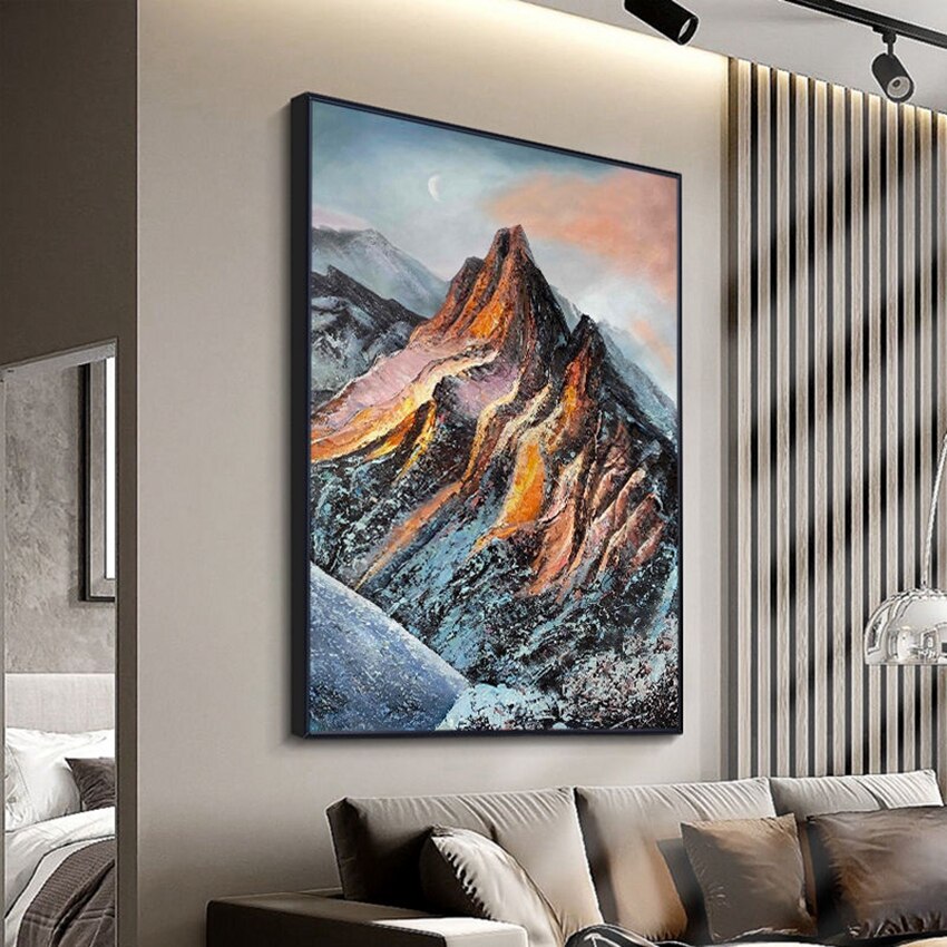 Majestic Mountain Scenery Canvas Art