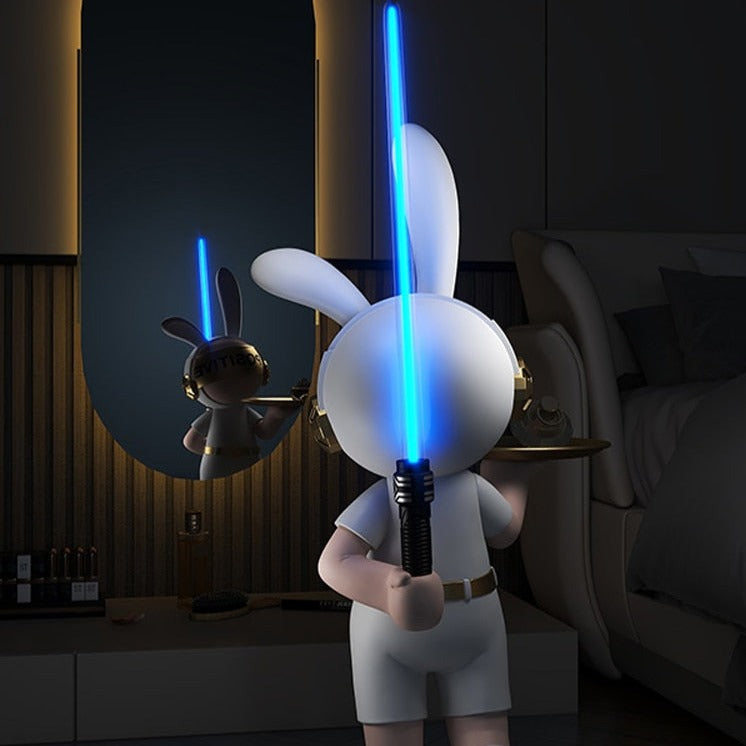 Rabbit Bunny Light Saber Statue