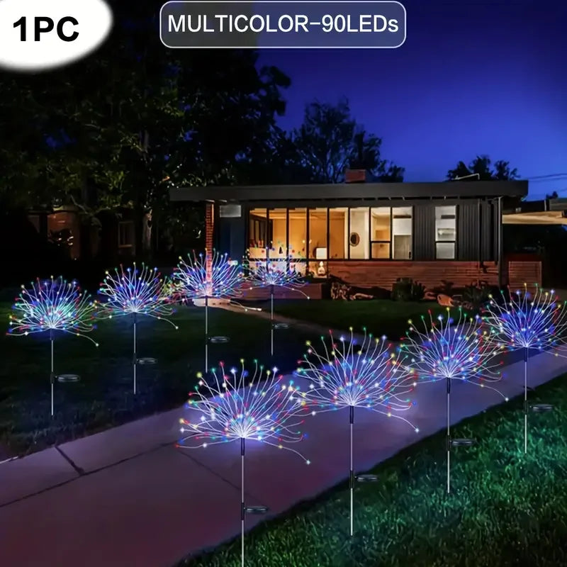 Solar Fireworks Lights