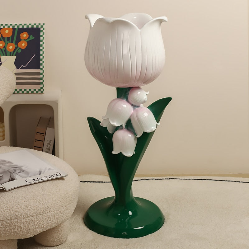 Flower Storage Floor Ornament Statue