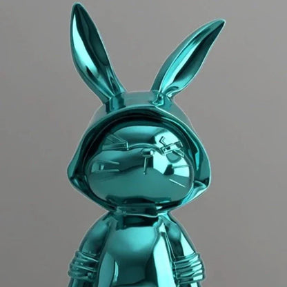 Electroplated Rabbit Floor Ornament Statue