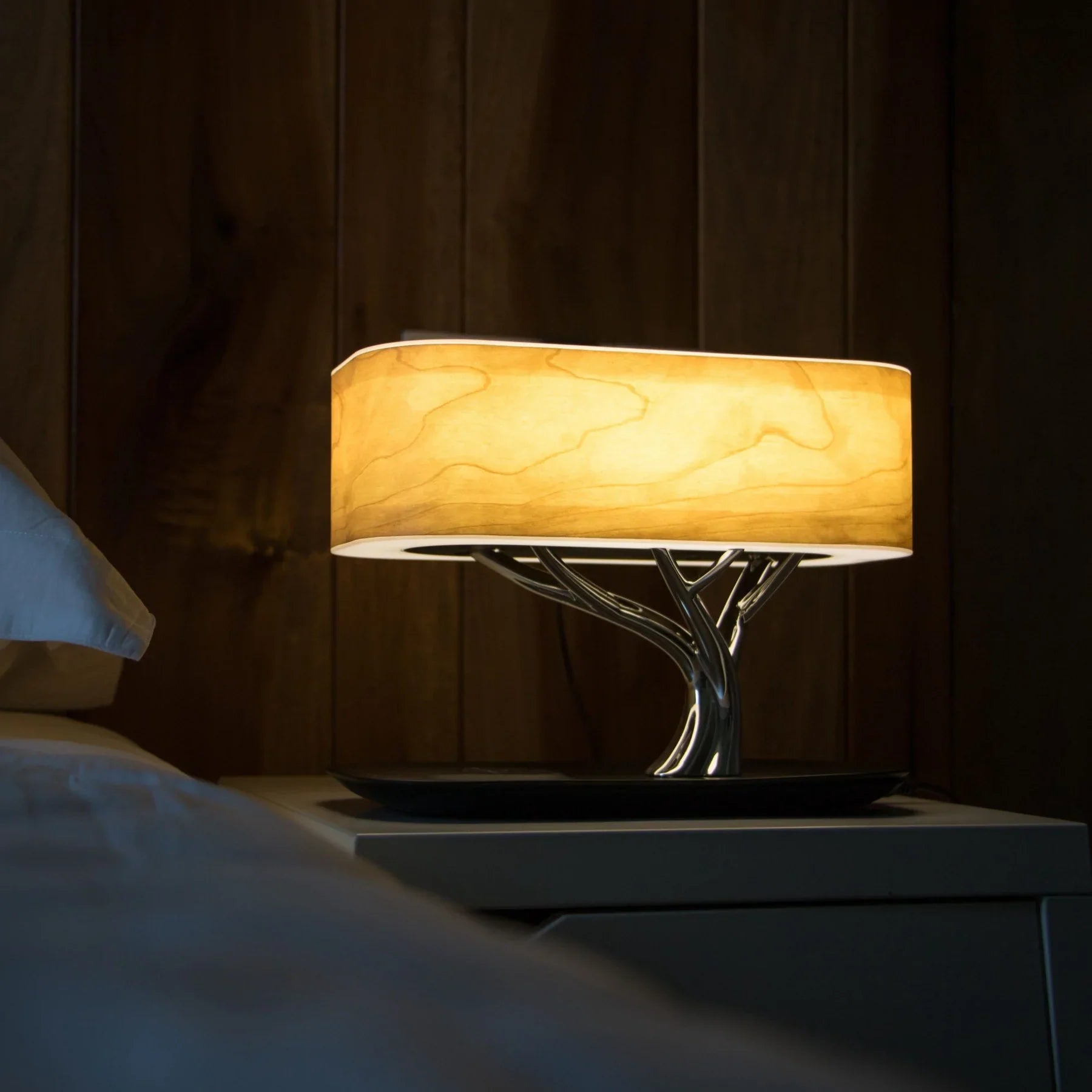 Table Lamp With Speaker & Wireless Charger