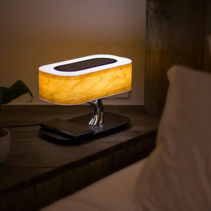 Table Lamp With Speaker & Wireless Charger