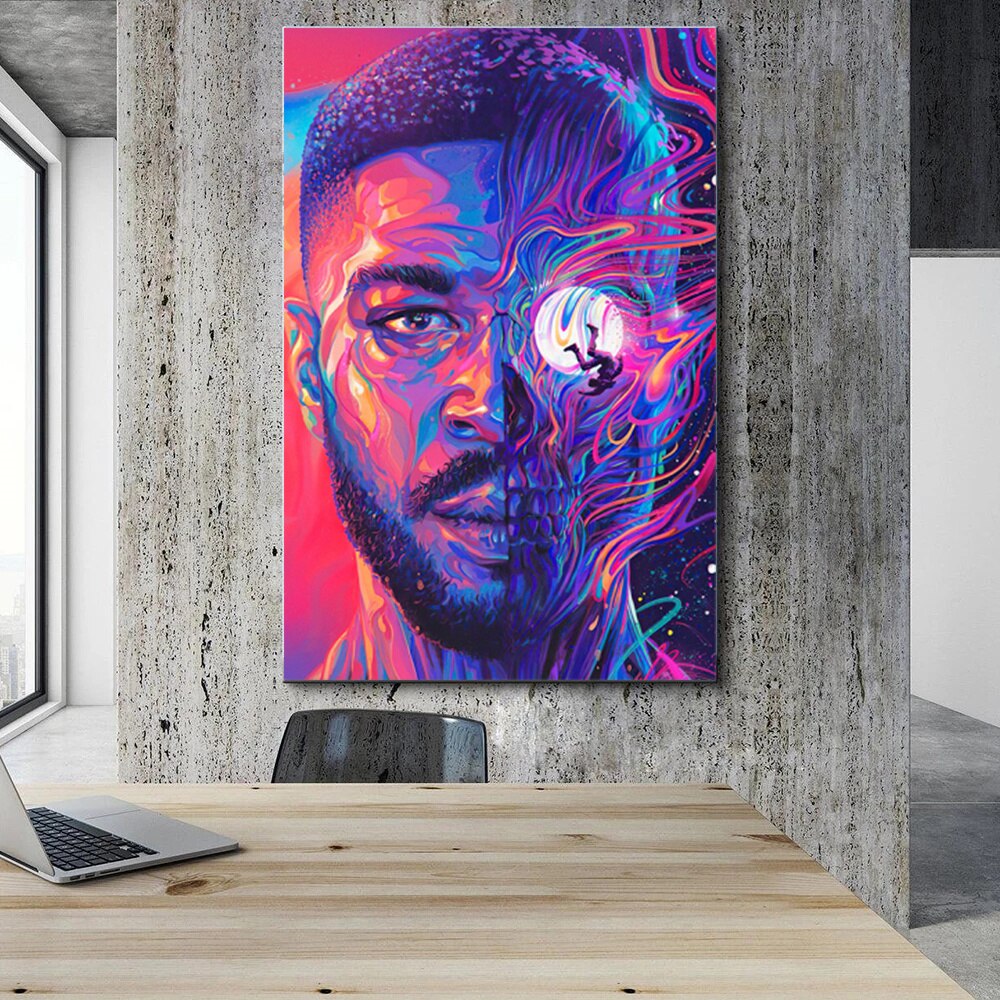 Kid Cudi Man On The Moon III: The Chosen Canvas Art