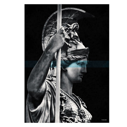 Black and White Athena Canvas Art