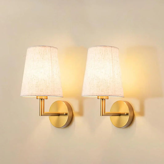 Wireless Fabric Wall Lamp (2 Packs)