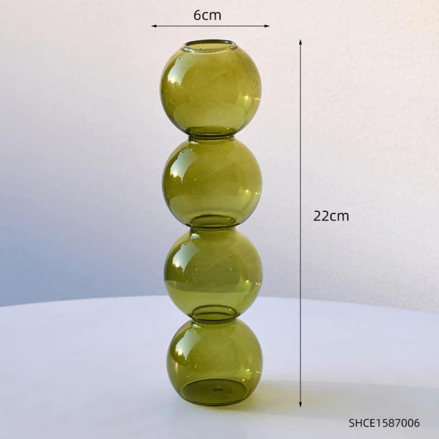 Bubble Ball Glass Vase