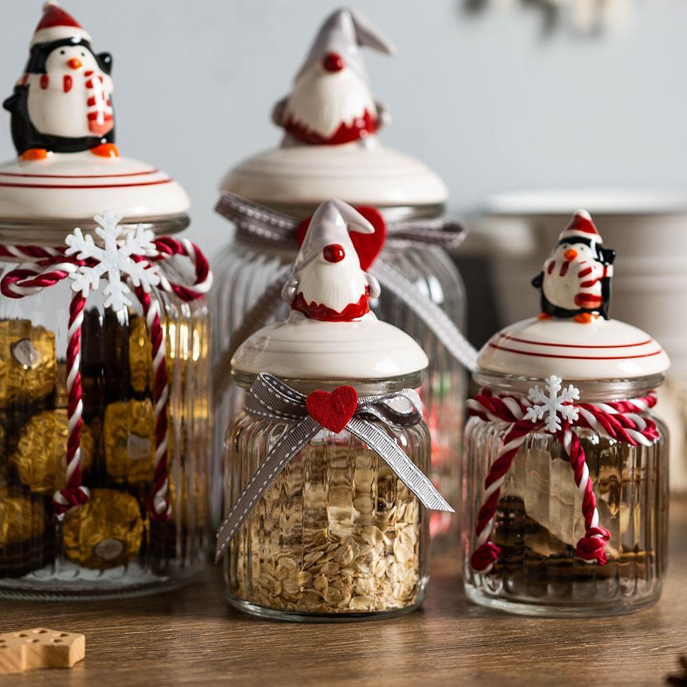 Christmas Candy Storage Jar