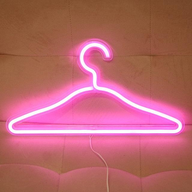 Neon Light Coat Hanger