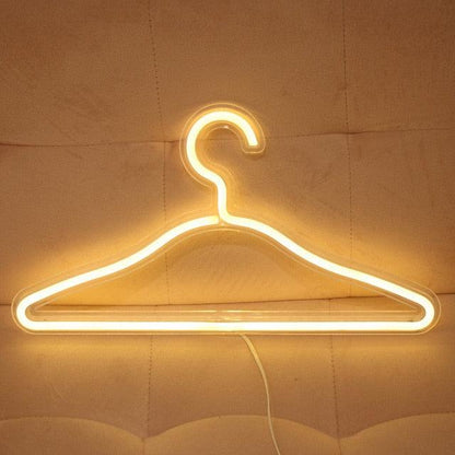 Neon Light Coat Hanger