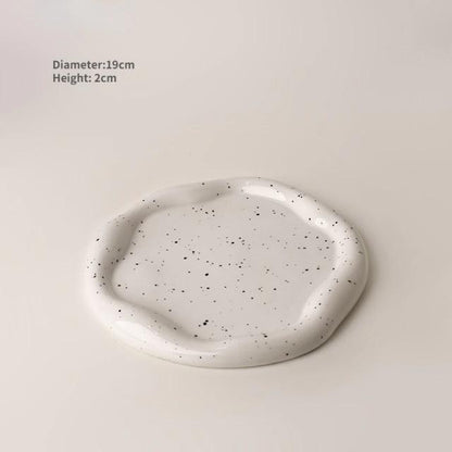 Nordic Touch Decorative Plate (Silve/ Ceramic)